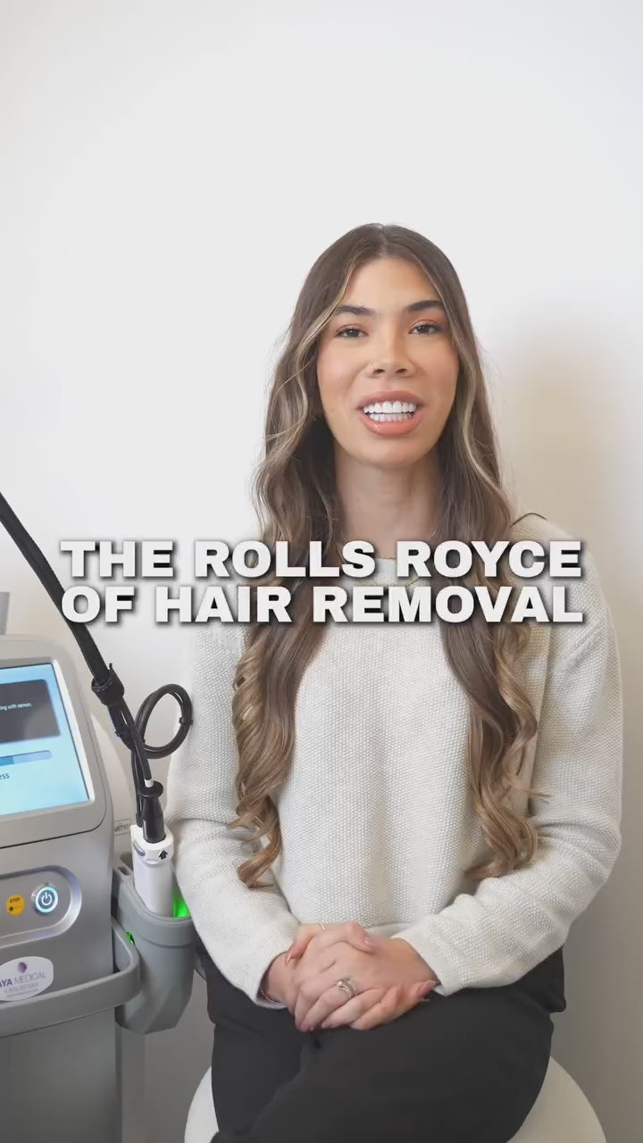 Laser hair removal technology demonstration